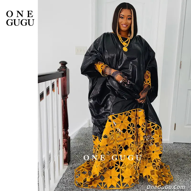 African Women Bazin Dress Mix Size Peach Embroidery Basin Riche Dashiki Robe For Nigerian Ankara Bride Wedding Dress Clothing