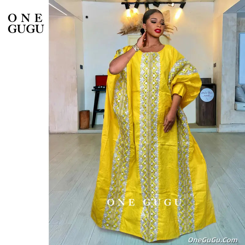2026 Newest  African Embroidery Brocade Basin Dashiki Wedding Dress Plus Size Origianl Nigeria Bazin Rich Boubou Robe