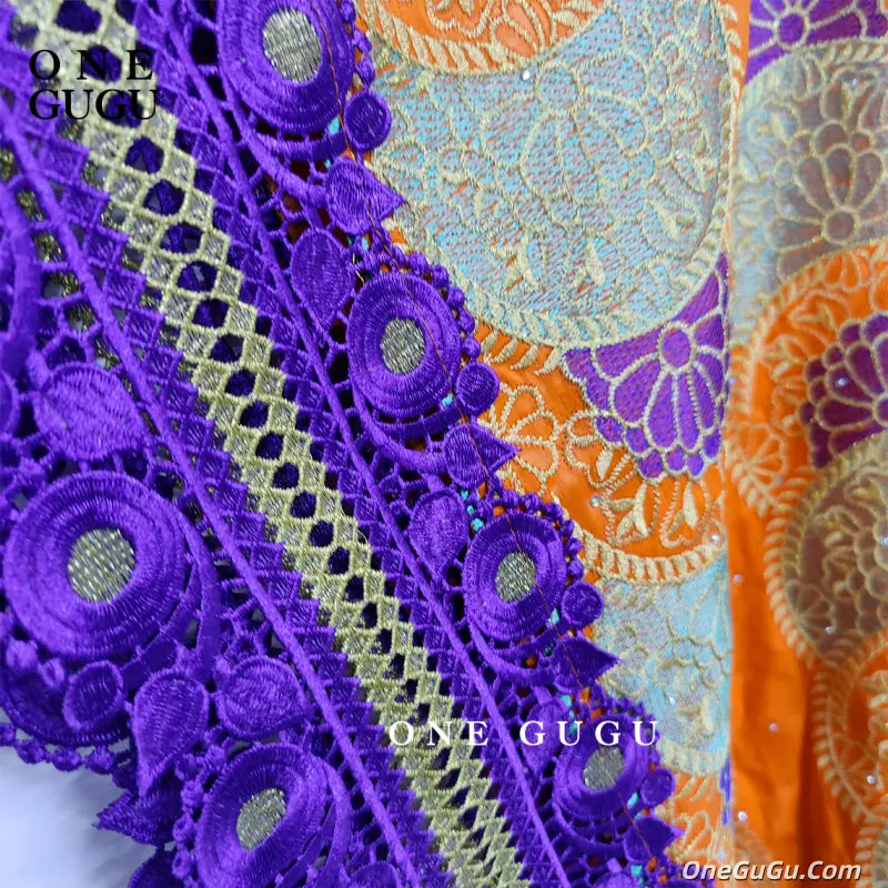 Orange Nigerian Bazin Riche Dashiki Boubou Dress African Traditional Wedding Bride Dresses Brocade Basin Rich Boubou Robe