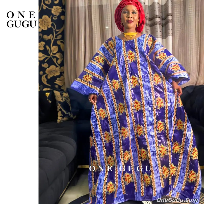 2026 New Fashion Print Bazin Riche Boubou With Gold Line Embroidery Traditional Wedding Dress Origianl Perfumed Dashiki Dresses